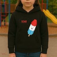 My Dad Is The Bomb Pop Funny Icecream Popsicle Summer Kids Hoodie thumb 3