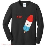 My Dad Is The Bomb Pop Funny Icecream Popsicle Summer Kids Long Sleeve Shirt thumb 0