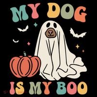 My Dog Is My Boo Funny Halloween Dog Lover Spooky Dog Mom Gift Coffee Mug thumb 5