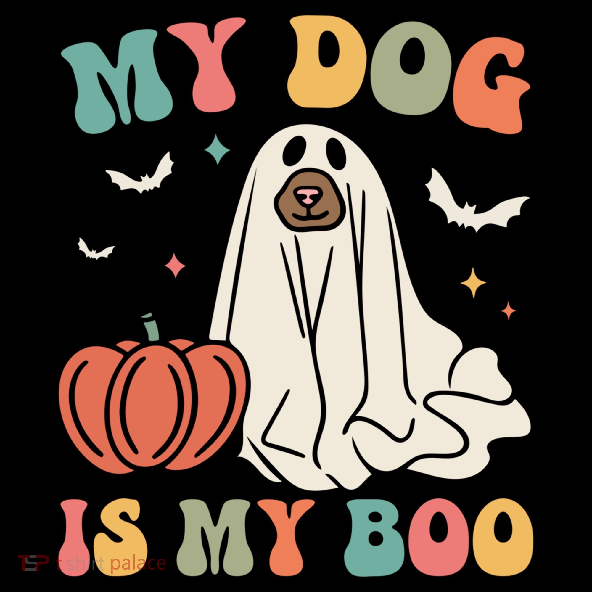 My Dog Is My Boo Funny Halloween Dog Lover Spooky Dog Mom Gift Coffee Mug