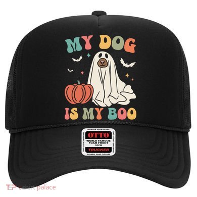 My Dog Is My Boo Funny Halloween Dog Lover Spooky Dog Mom Gift Hat