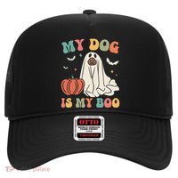 My Dog Is My Boo Funny Halloween Dog Lover Spooky Dog Mom Gift Hat thumb 0