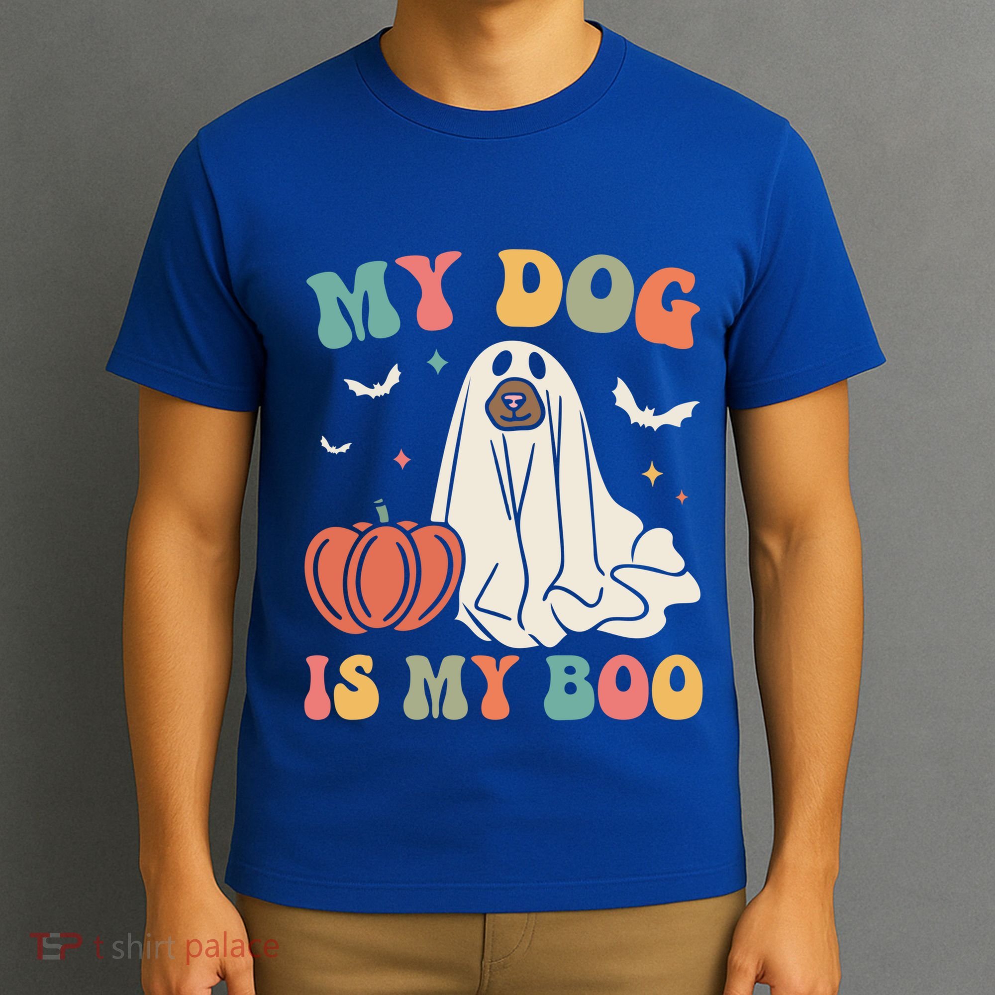 My Dog Is My Boo Funny Halloween Dog Lover Spooky Dog Mom Gift T-Shirt