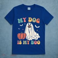 My Dog Is My Boo Funny Halloween Dog Lover Spooky Dog Mom Gift T-Shirt thumb 5