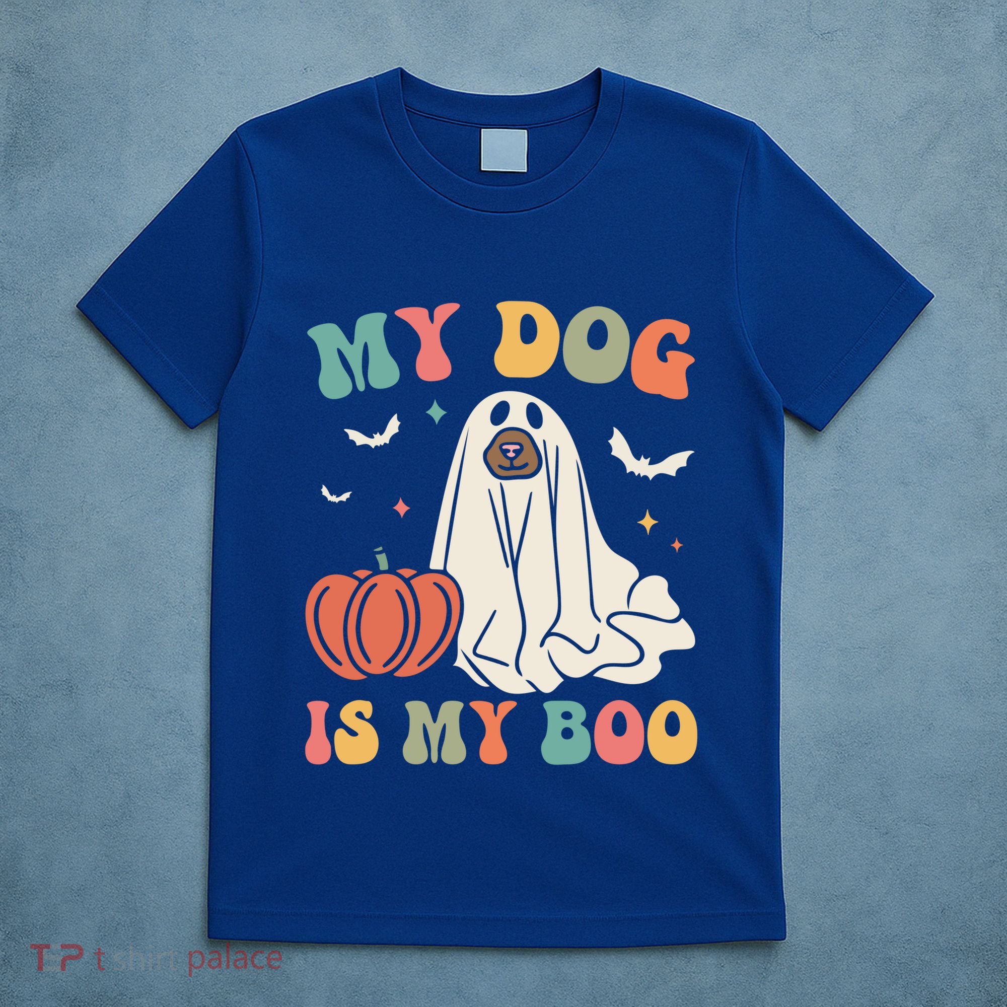 My Dog Is My Boo Funny Halloween Dog Lover Spooky Dog Mom Gift T-Shirt