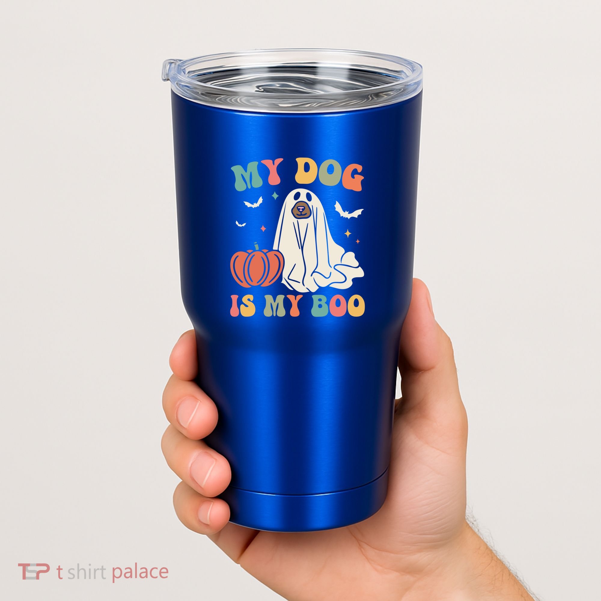 My Dog Is My Boo Funny Halloween Dog Lover Spooky Dog Mom Gift Tumbler