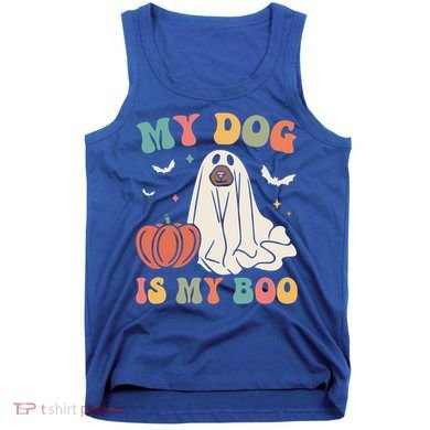 My Dog Is My Boo Funny Halloween Dog Lover Spooky Dog Mom Gift Tank Top