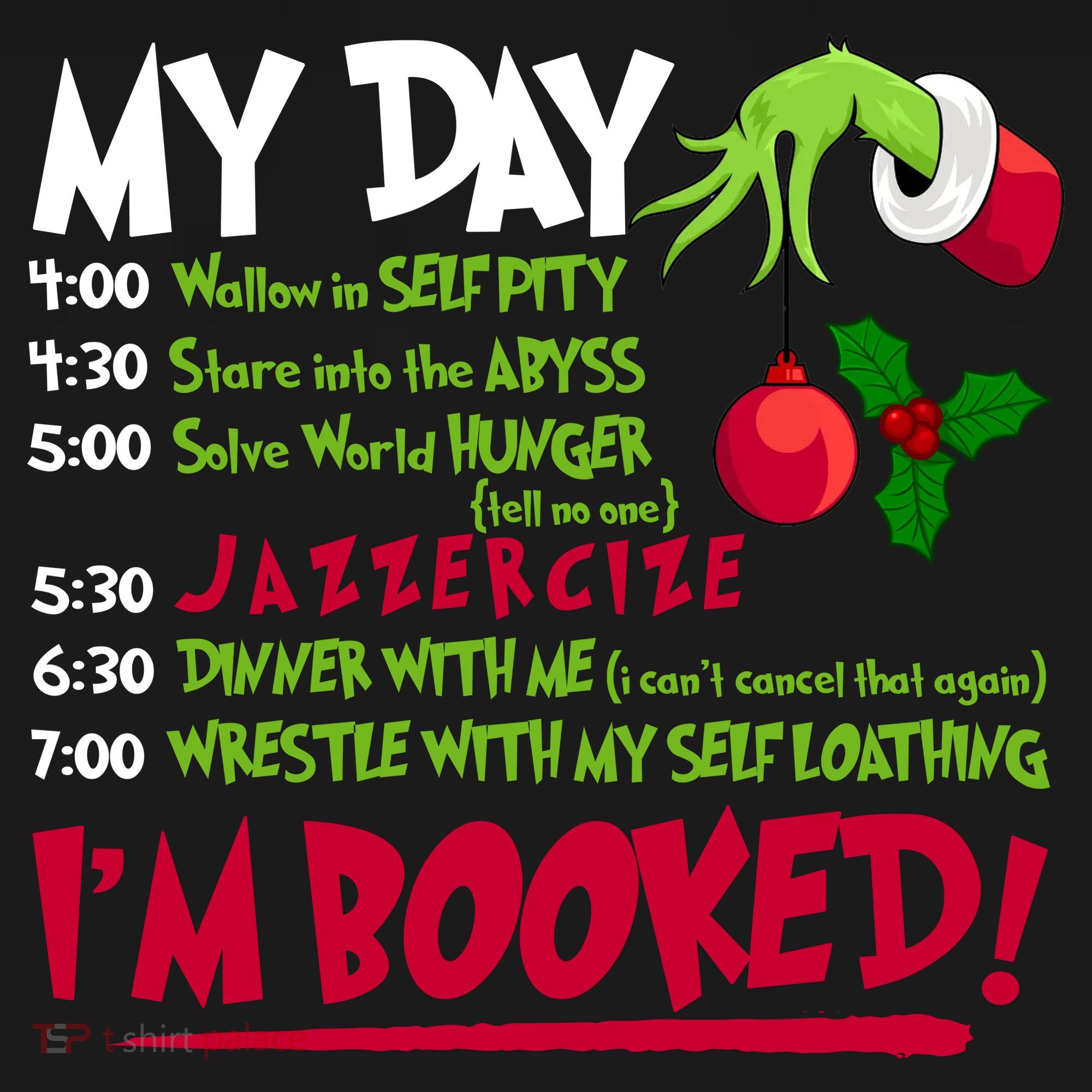 My Day Im Booked Funny Christmas Holiday Backpack