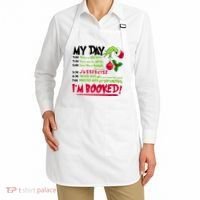 My Day Im Booked Funny Christmas Holiday Apron thumb 2