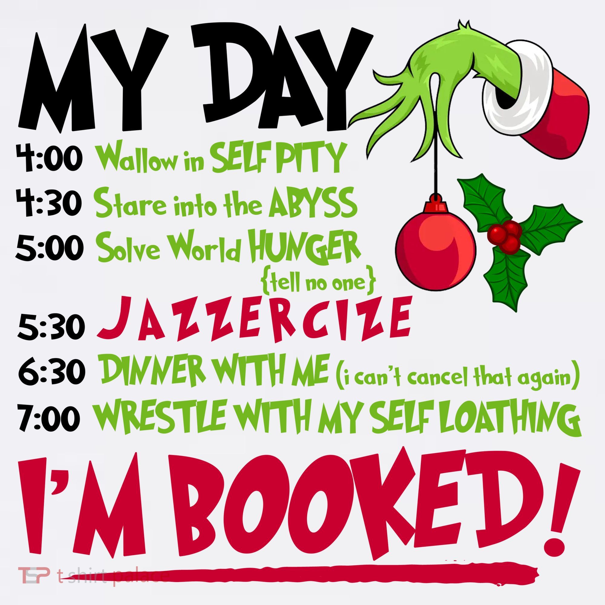 My Day Im Booked Funny Christmas Holiday Sweatshirt