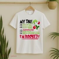 My Day Im Booked Funny Christmas Holiday T-Shirt thumb 2