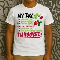 My Day Im Booked Funny Christmas Holiday T-Shirt thumb 3