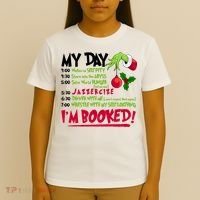 My Day Im Booked Funny Christmas Holiday T-Shirt thumb 4