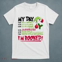 My Day Im Booked Funny Christmas Holiday T-Shirt thumb 5
