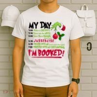 My Day Im Booked Funny Christmas Holiday T-Shirt thumb 6
