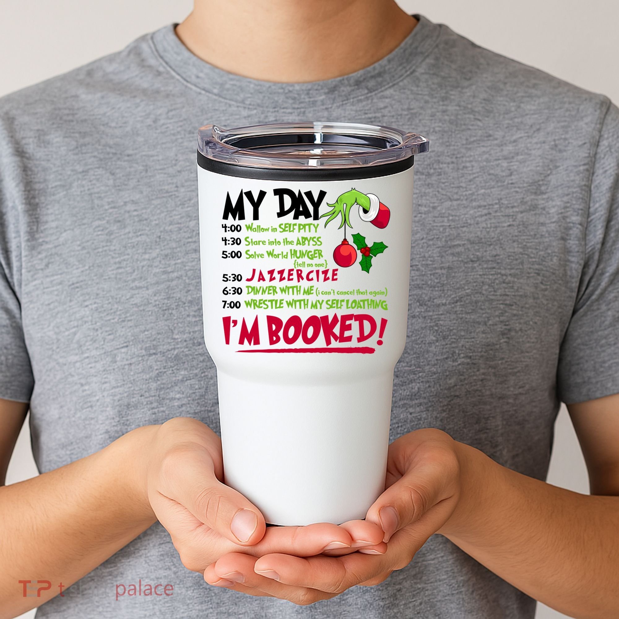 My Day Im Booked Funny Christmas Holiday Tumbler