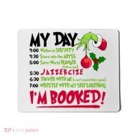 My Day Im Booked Funny Christmas Holiday Mousepad thumb 0