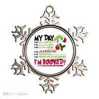My Day Im Booked Funny Christmas Holiday Ornament thumb 0