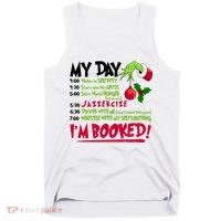 My Day Im Booked Funny Christmas Holiday Tank Top thumb 0