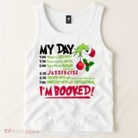 My Day Im Booked Funny Christmas Holiday Tank Top thumb 2