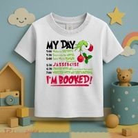 My Day Im Booked Funny Christmas Holiday Toddler T-Shirt thumb 3