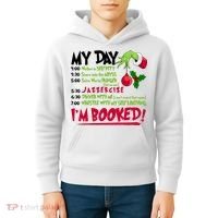 My Day Im Booked Funny Christmas Holiday Kids Hoodie thumb 4
