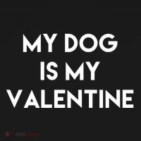 My Dog Is My Valentine Funny Cute Coaster thumb 2
