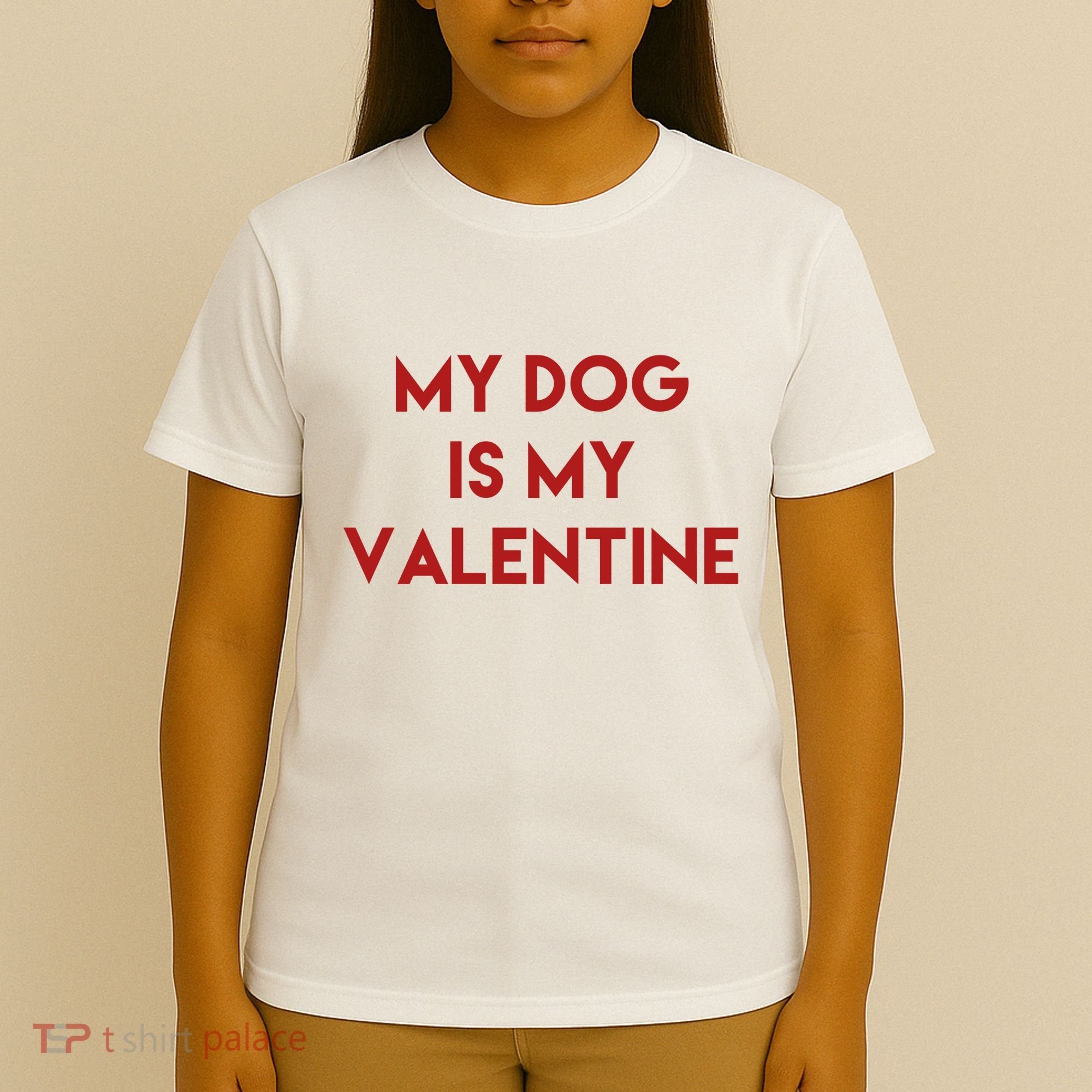 My Dog Is My Valentine Funny Cute T-Shirt