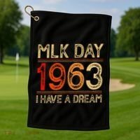 Mlk Day I Have A Dream Black History Month Blm Women Gift Golf Towel thumb 1