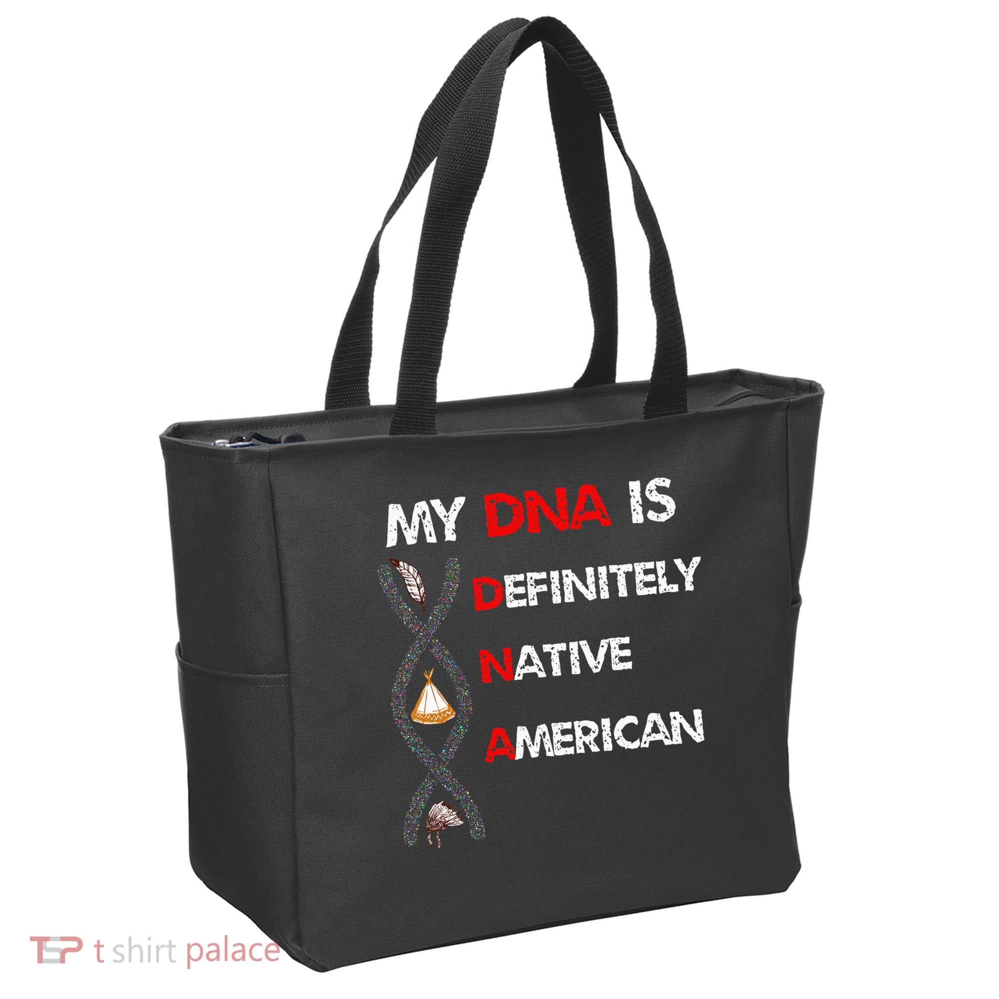 My DNA is definitely native american Tote Bag