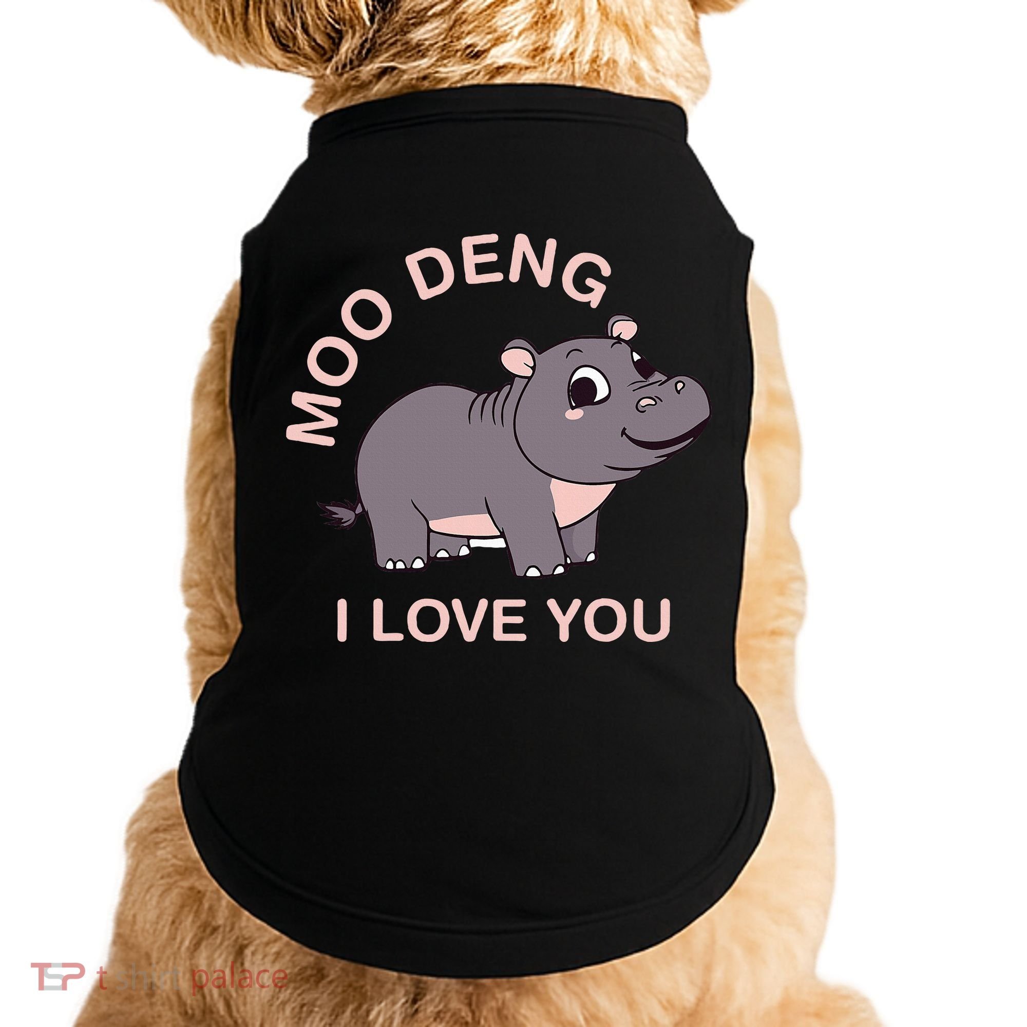 Moo Deng I Love You Doggie Tank