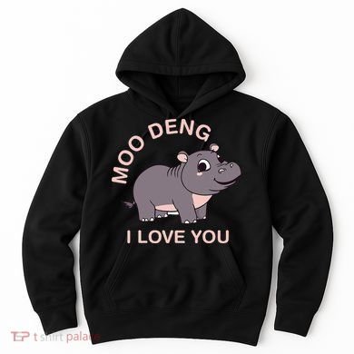 Moo Deng I Love You Hoodie
