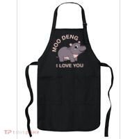 Moo Deng I Love You Apron thumb 0
