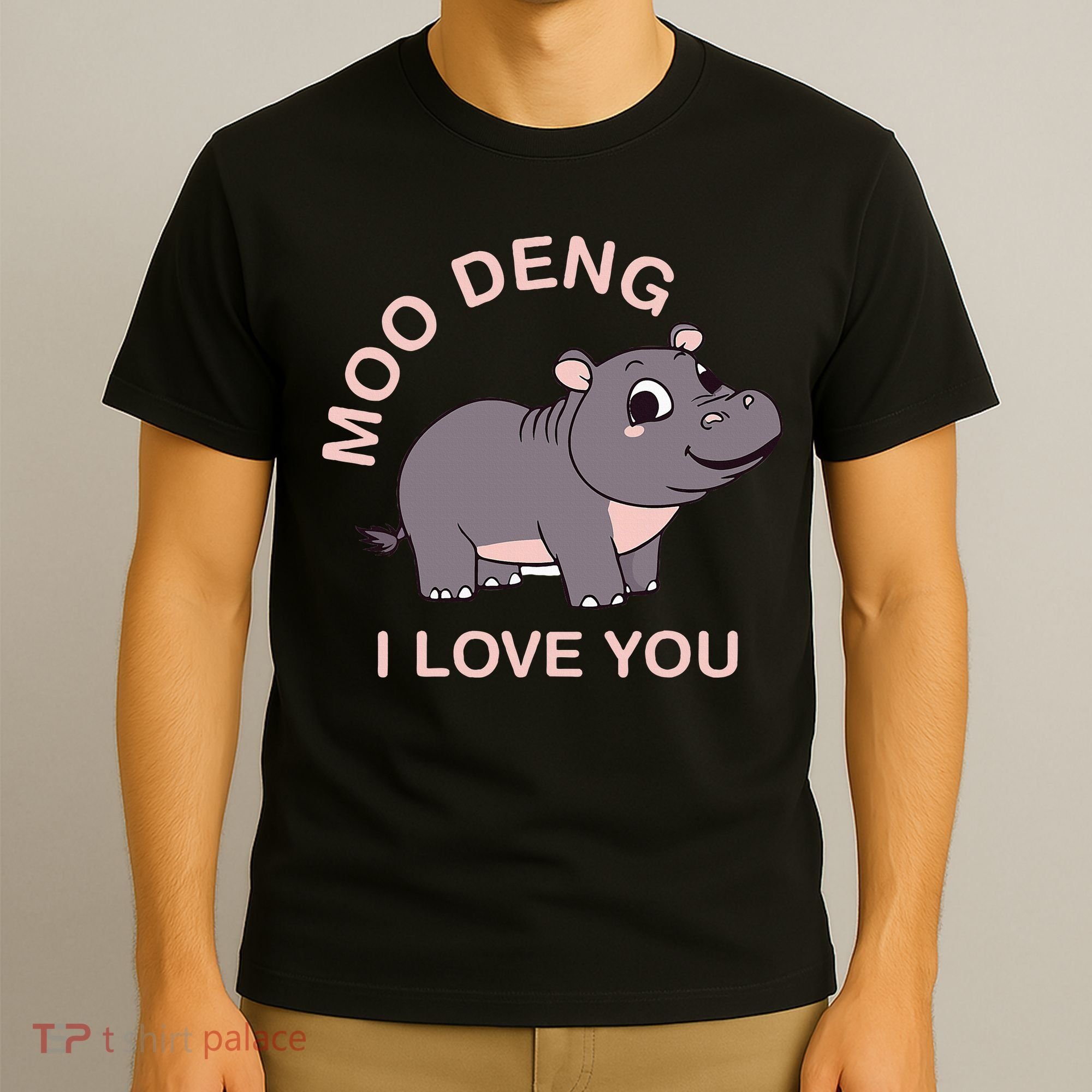 Moo Deng I Love You T-Shirt
