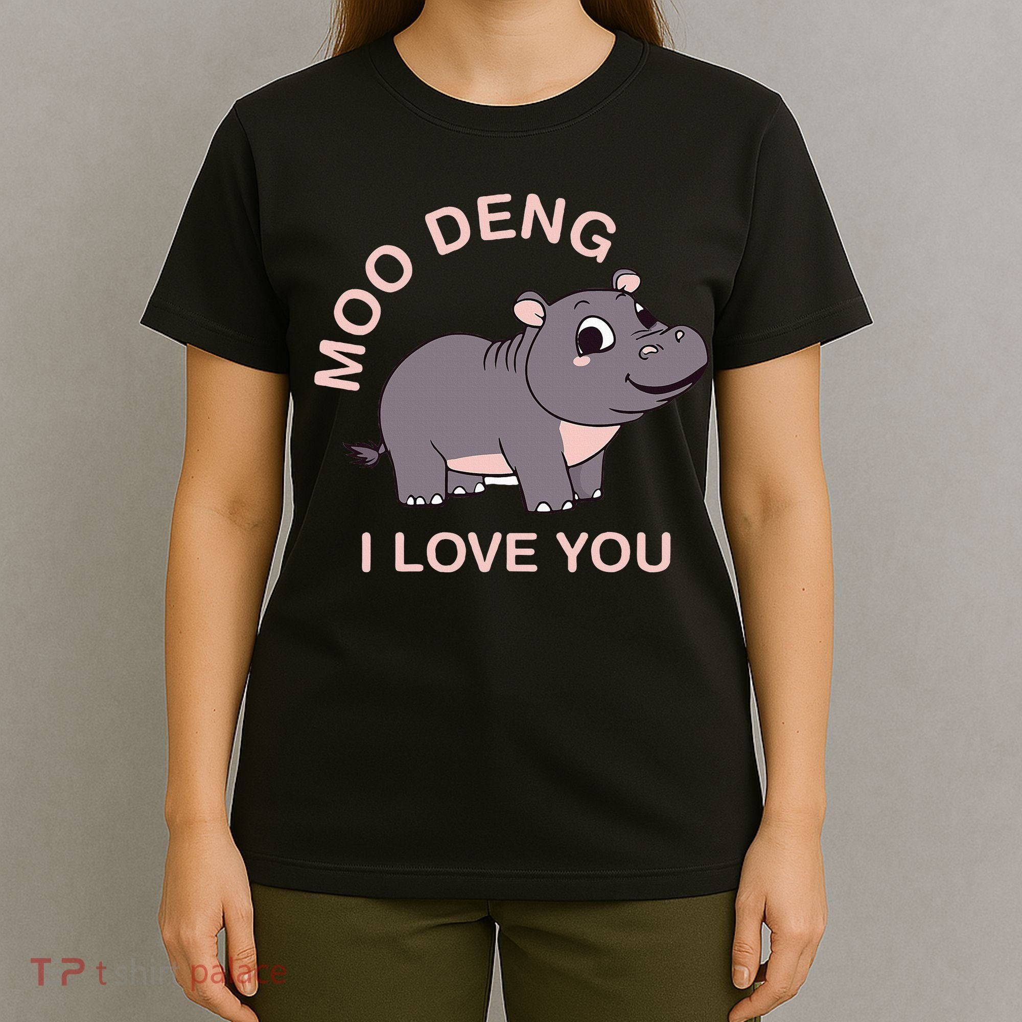 Moo Deng I Love You T-Shirt