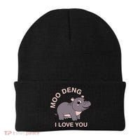 Moo Deng I Love You Beanie thumb 0