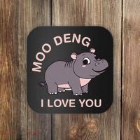 Moo Deng I Love You Coaster thumb 0