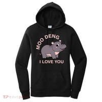 Moo Deng I Love You Women's Hoodie thumb 0
