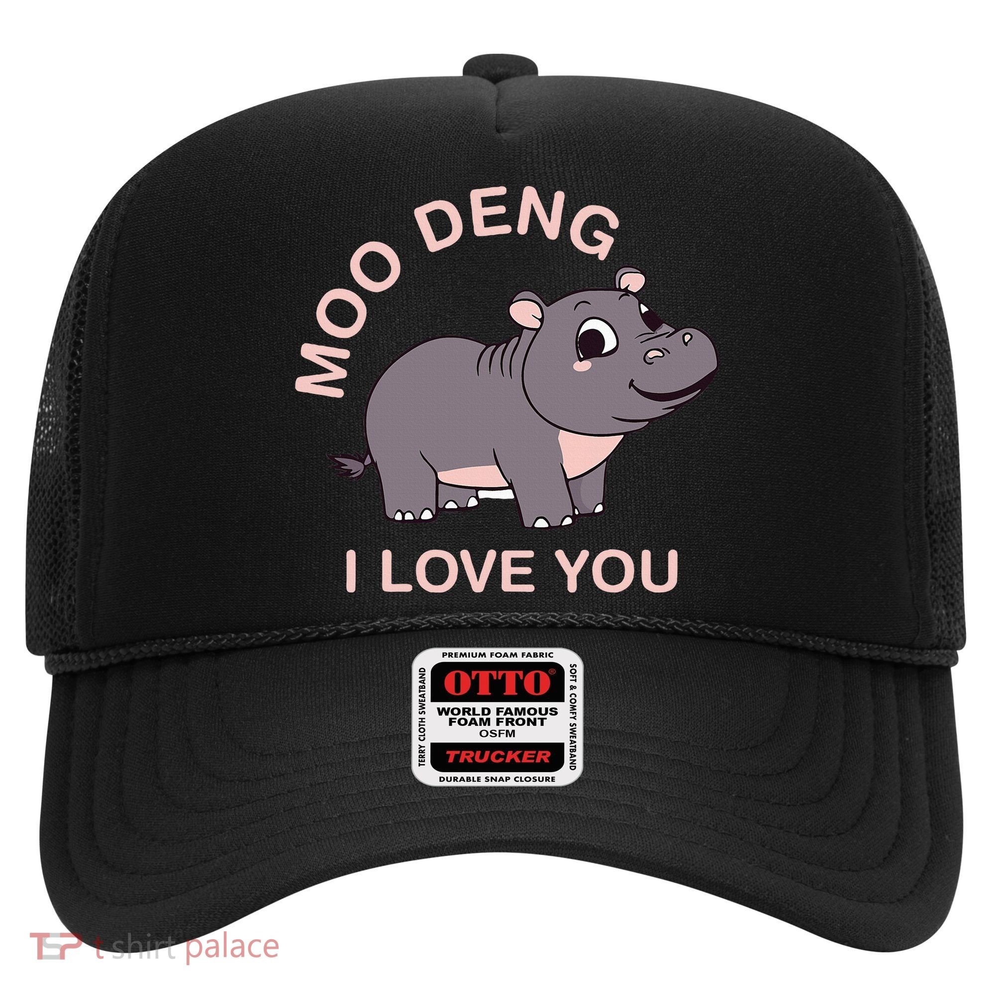 Moo Deng I Love You Hat