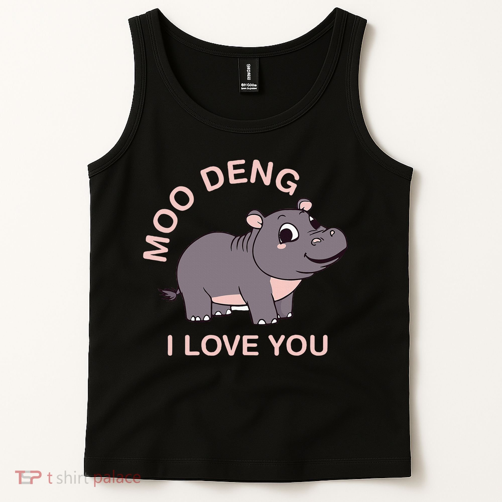 Moo Deng I Love You Tank Top