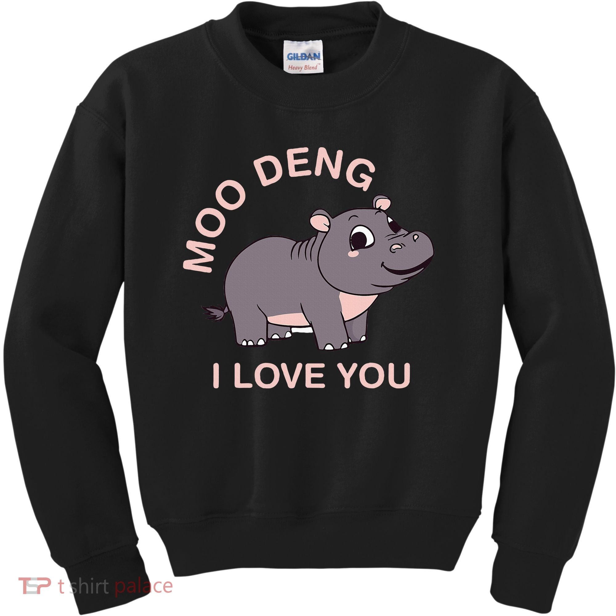 Moo Deng I Love You Kids Sweatshirt