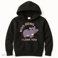 Moo Deng I Love You Kids Hoodie thumb 0