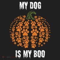 My Dog Is My Boo Funny Spooky Dog Mom Dad Halloween Great Gift Beanie thumb 2