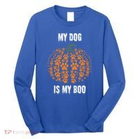My Dog Is My Boo Funny Spooky Dog Mom Dad Halloween Great Gift Long Sleeve Shirt thumb 0