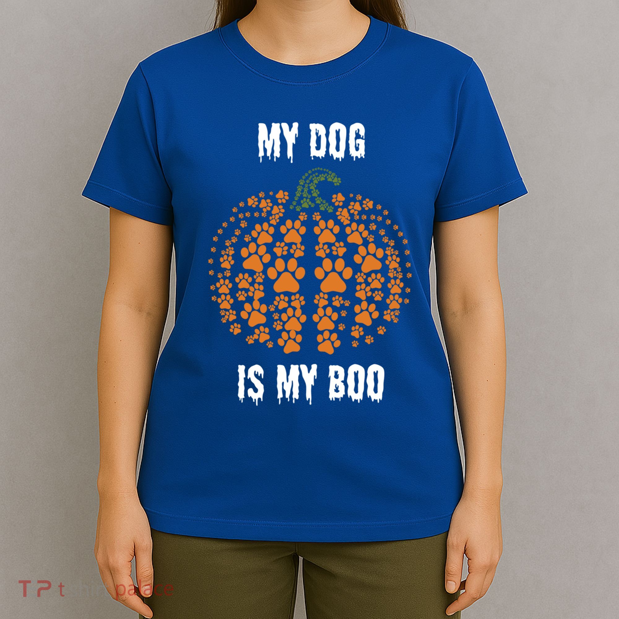 My Dog Is My Boo Funny Spooky Dog Mom Dad Halloween Great Gift T-Shirt