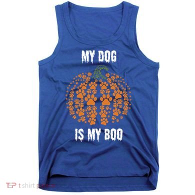 My Dog Is My Boo Funny Spooky Dog Mom Dad Halloween Great Gift Tank Top