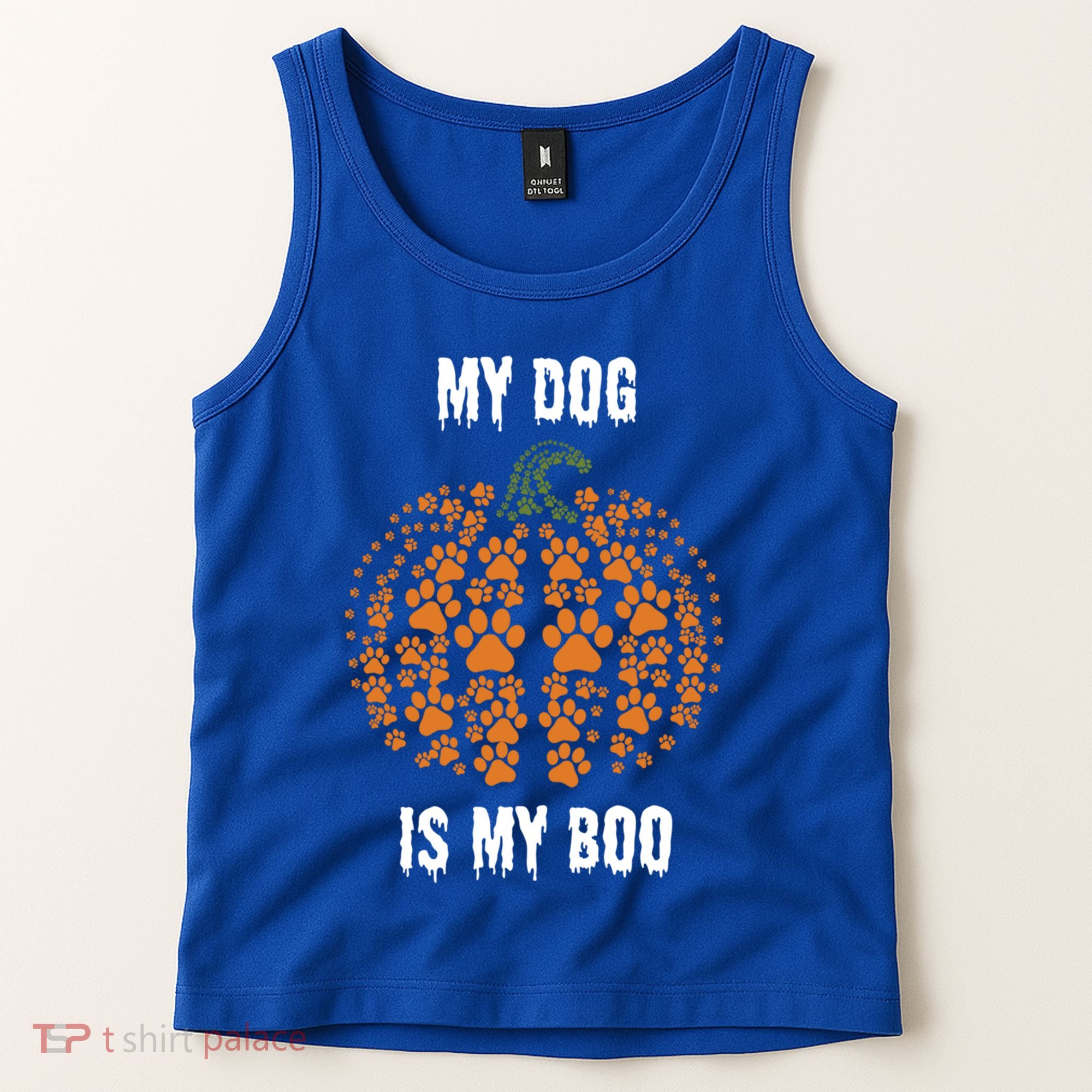 My Dog Is My Boo Funny Spooky Dog Mom Dad Halloween Great Gift Tank Top