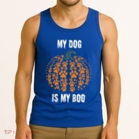 My Dog Is My Boo Funny Spooky Dog Mom Dad Halloween Great Gift Tank Top thumb 3