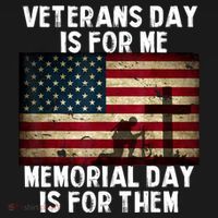 Memorial Day Is For Them Veteran's Day Is For Me Veteran Sweatshirt thumb 3