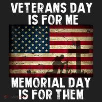 Memorial Day Is For Them Veteran's Day Is For Me Veteran Hat thumb 2
